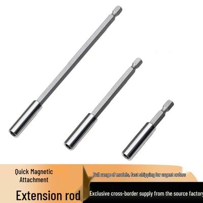 Sechskant 1/4" Bohrer-Verlängerungsstange mit magnetischem Bithalter