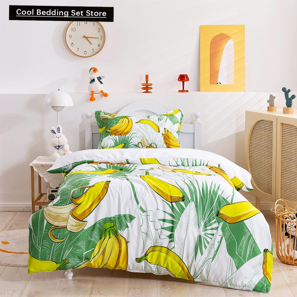 Comforter Cartoon Animals King Queen Lion Giraffe Crocodile Bedding Set For Kids Boys Wildlife 2/3Pcs Polyester