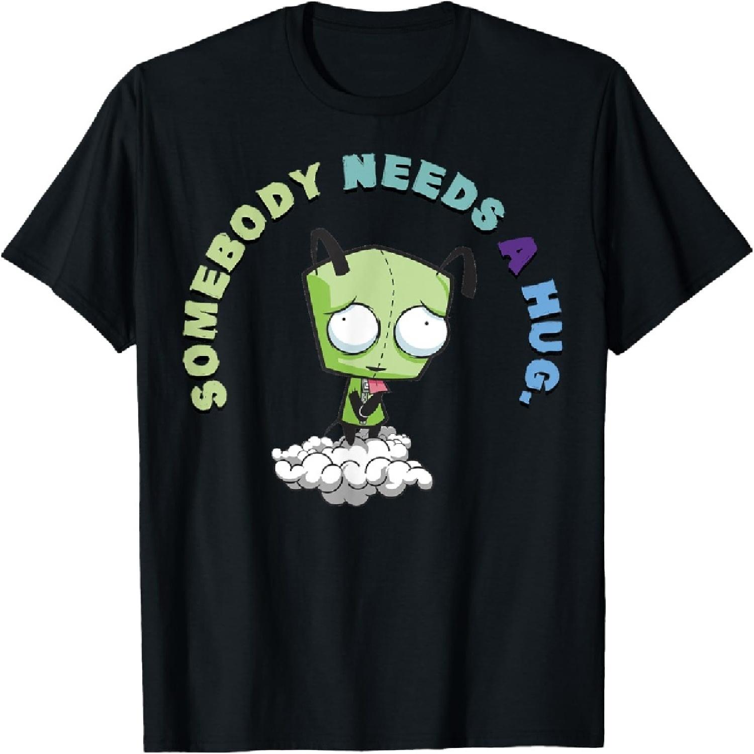 

Invader Zim Gir Кому-нибудь нужны объятия Грустный портрет Футболка XXXXXL чёрный