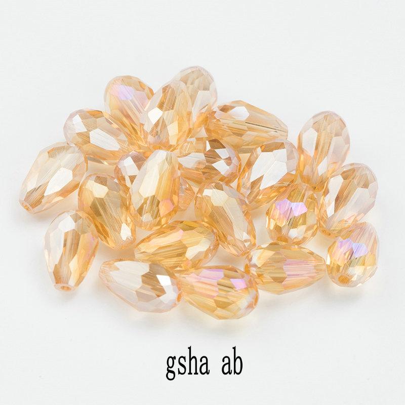 6X8MM Best Sell Crystal Tear Drop Shape Beads Glass Beads