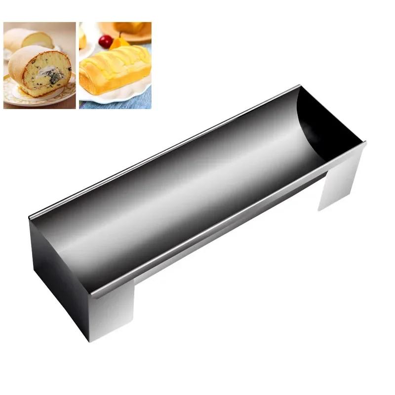 Non-Stick Stainless Steel Bread Baking Mold French Baguette Loaf Pan for Cake Rolls Pastry and Bread Rectangular Baking Tool