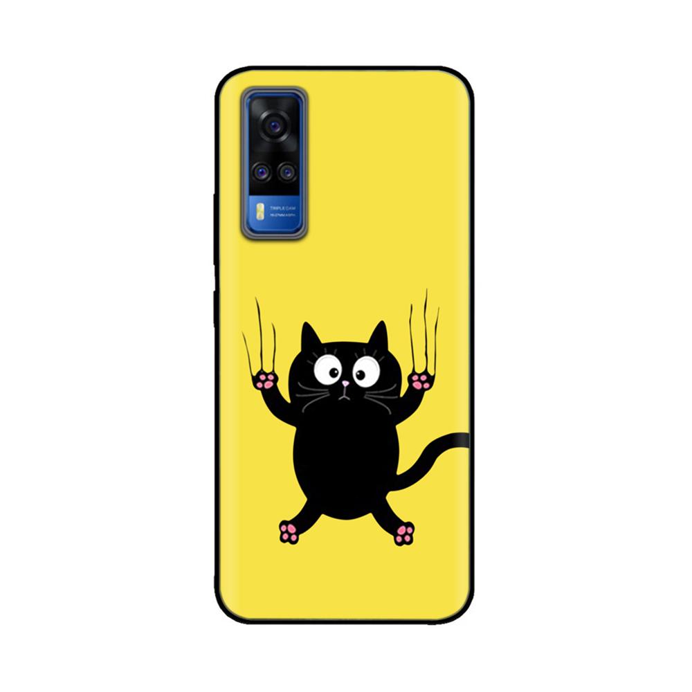 Für vivo Y31 2021 Hülle Weiche Schwarze Silikon Rückabdeckung Fundas Für Vivo Y51a Y51 2020 Dezember V2030 Y 51 VivoY31 V2036 Handyhülle