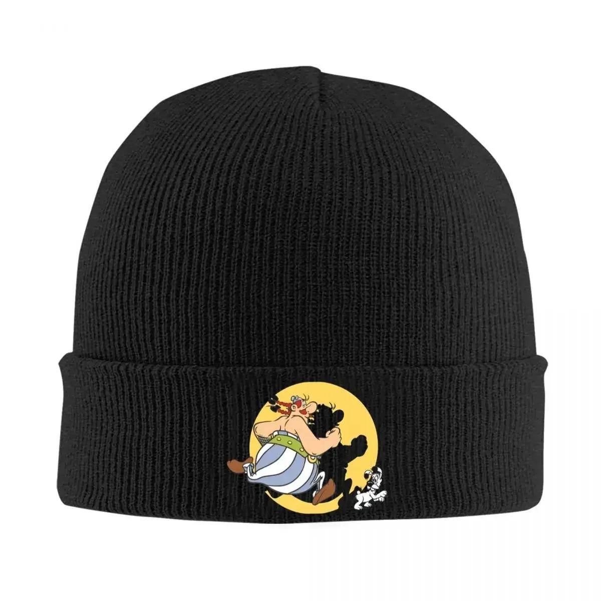 

The Adventures Of The Gaulois Asterix And Obelix Knit Hat Beanie Winter Hat Warm Unisex New Cap Unisex Women One Size
