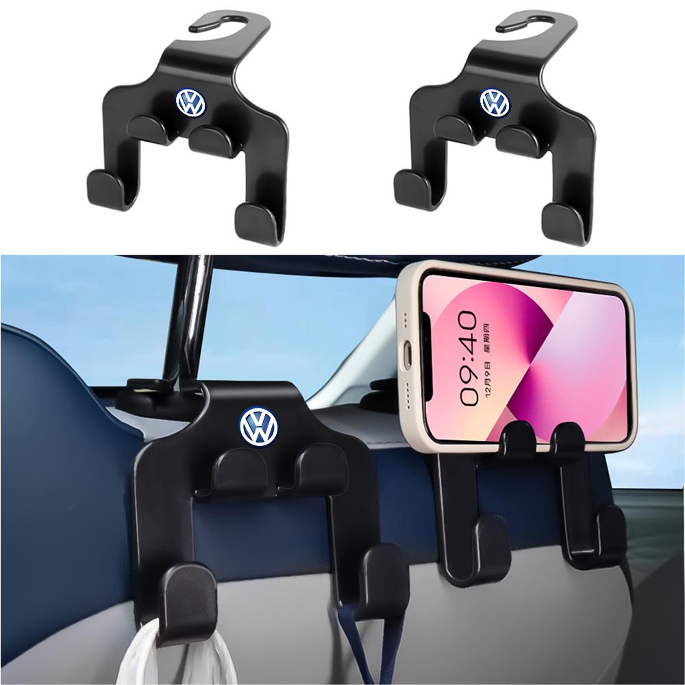 Car Seat Hook Hanging Holder Phone Support Fastener Clip Car Center Cap for Volkswagen VW Golf 4 5 6 7 Jetta Polo Caddy GTI Bora QS0