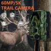 0.2s Trigger Speed 5K HD Motion Activated Camera 60MP Wildlife Tracker Camera  Game Monitoring