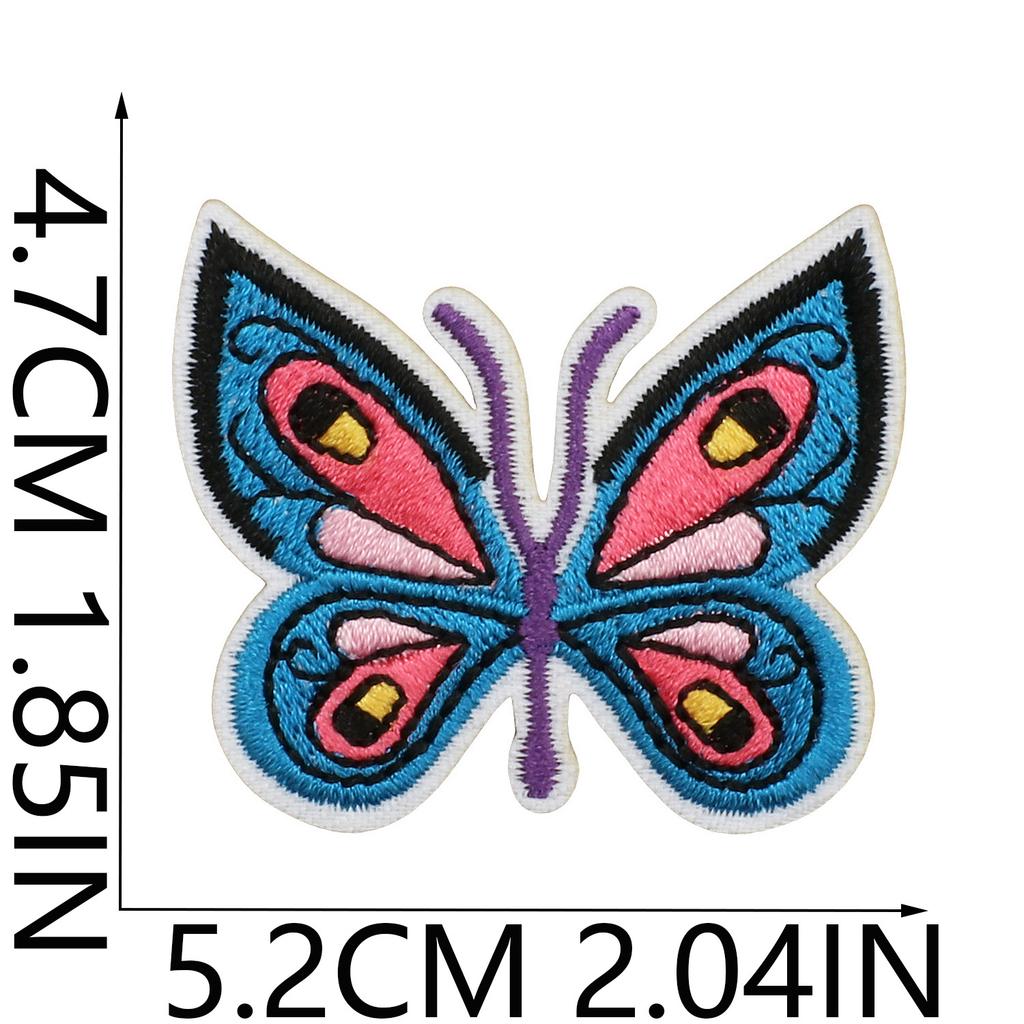 Cactus Car Embroidery Cloth Sticker Jacket Decoration Wave Patch Sticker Butterfly Computer Embroidery Label Flower Stamp Ironing