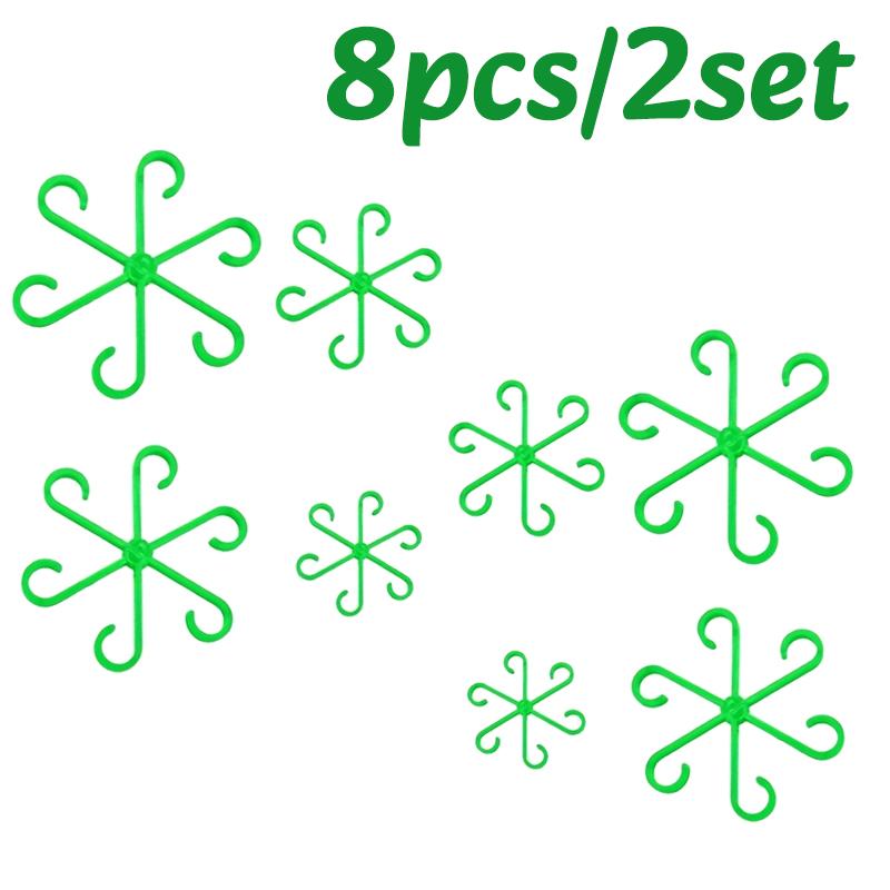 12pc Plants Stem Support Plant Anti-Toppling Support Holder Vine Flower Fixed Trellis Adjustable Gardening Aid Fixation Device