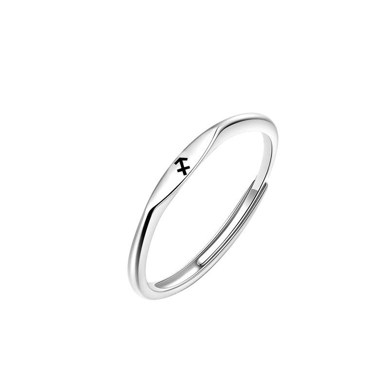 Bague Réglable en Argent S925 Arbre Banyan Constellation Scorpion pour Femme