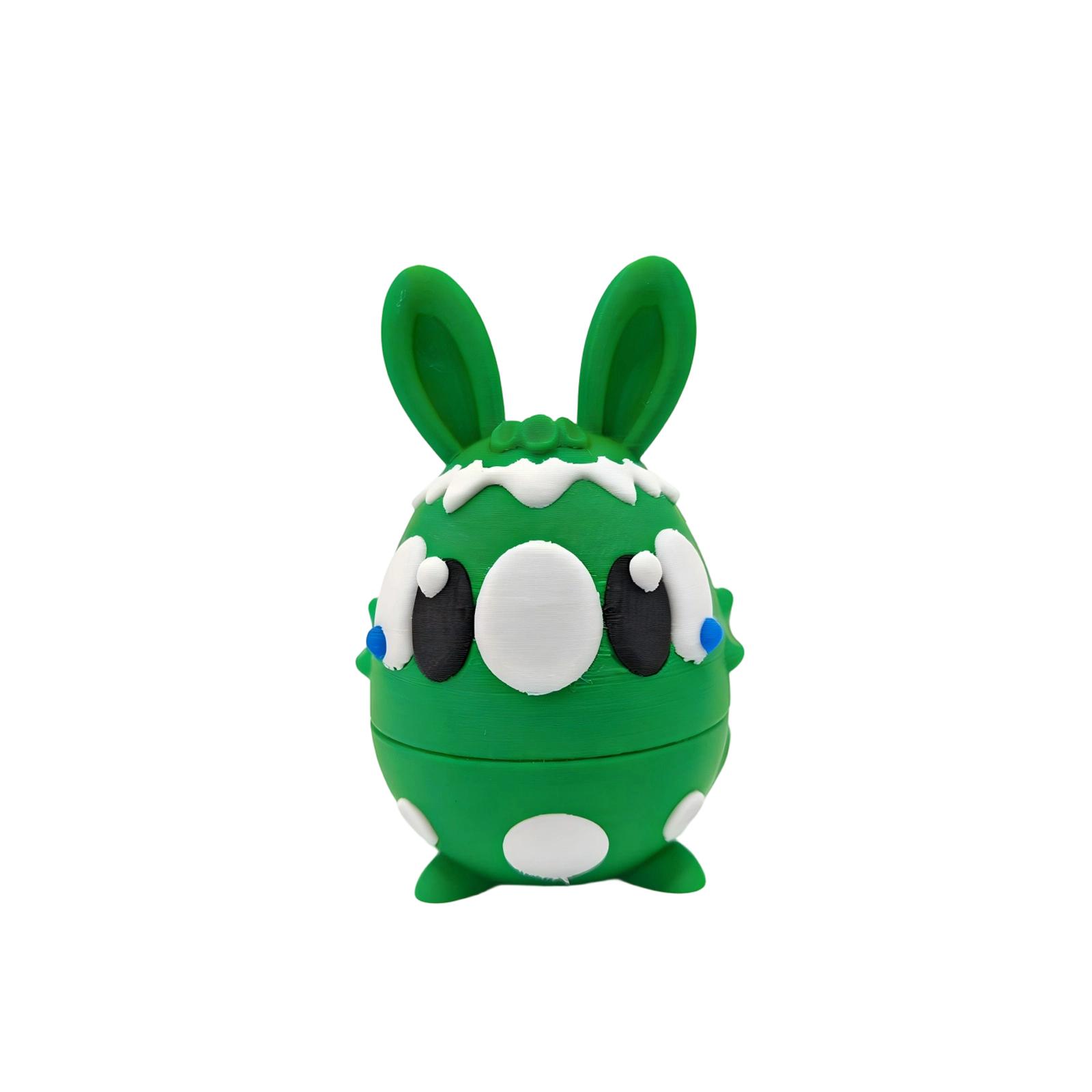 3D Printed Cute Easter Bunny Egg Ornament Desktop Decoration