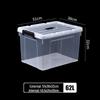 Miaoang Transparent Plastic Storage Box with Handle