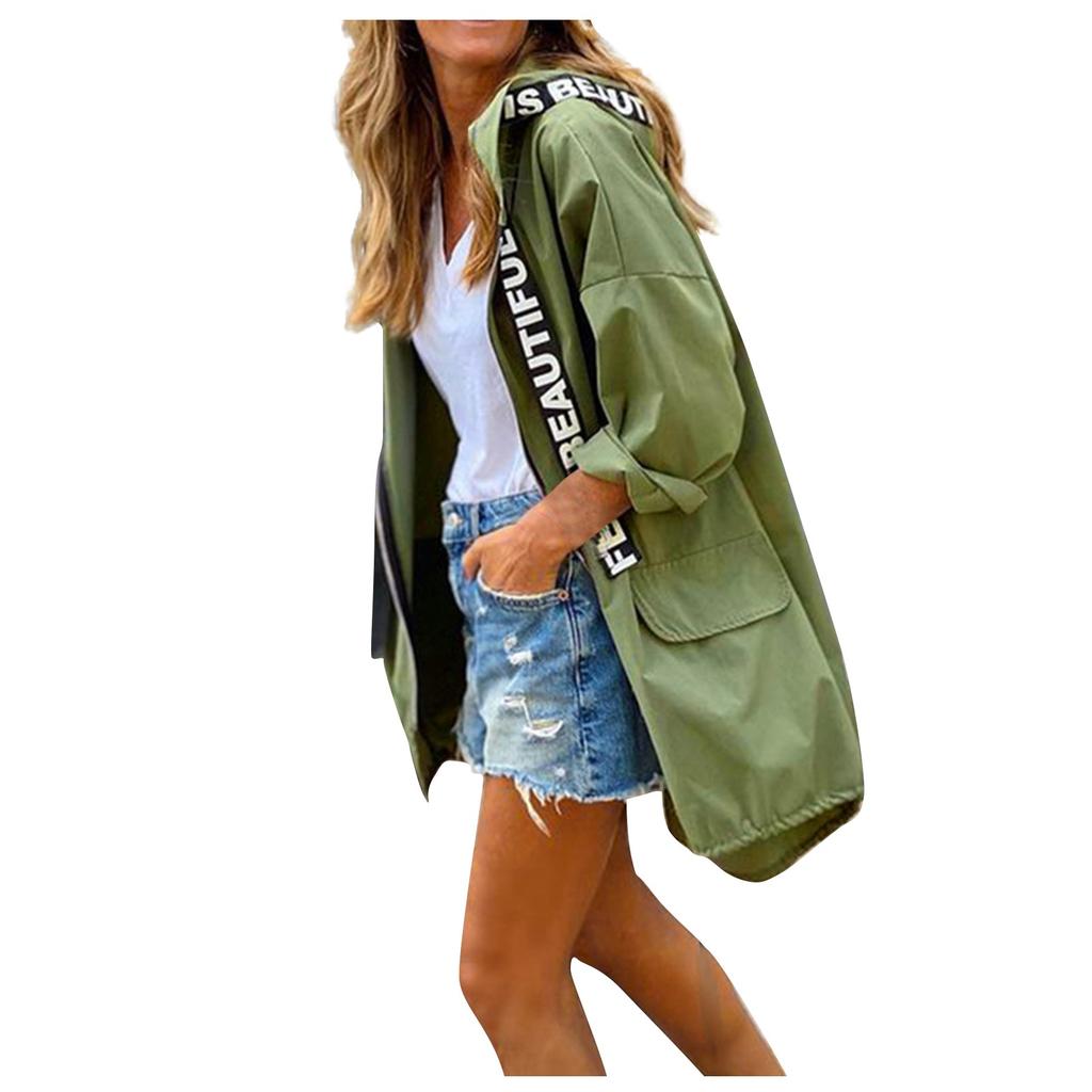 Dámská jednobarevná, ležérní, temperamentní, látková bunda Mackintosh s kapucí