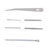 6PCS Paracord Stitching Set Stainless Steel Lacing Needles Smoothing Tool for DIY Paracord Work Leather Weaving