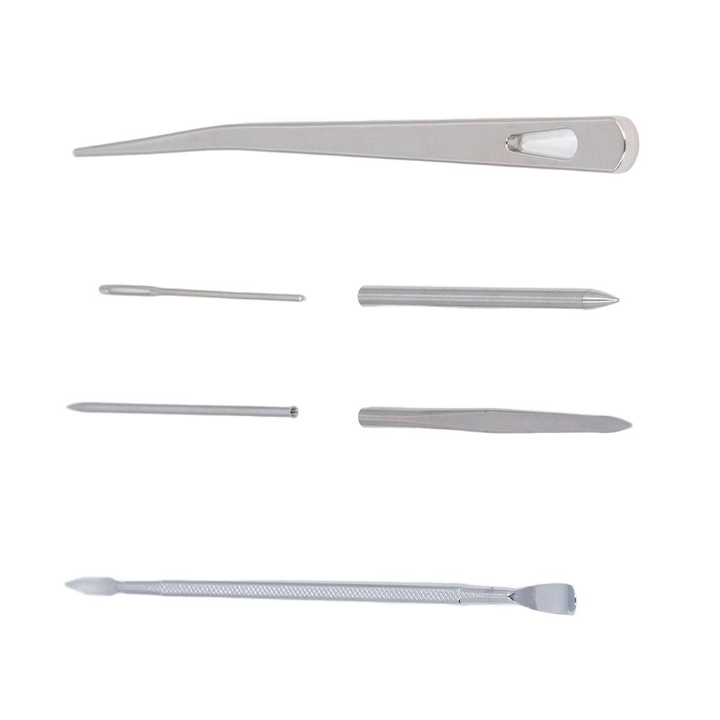 6PCS Paracord Stitching Set Stainless Steel Lacing Needles Smoothing Tool for DIY Paracord Work Leather Weaving