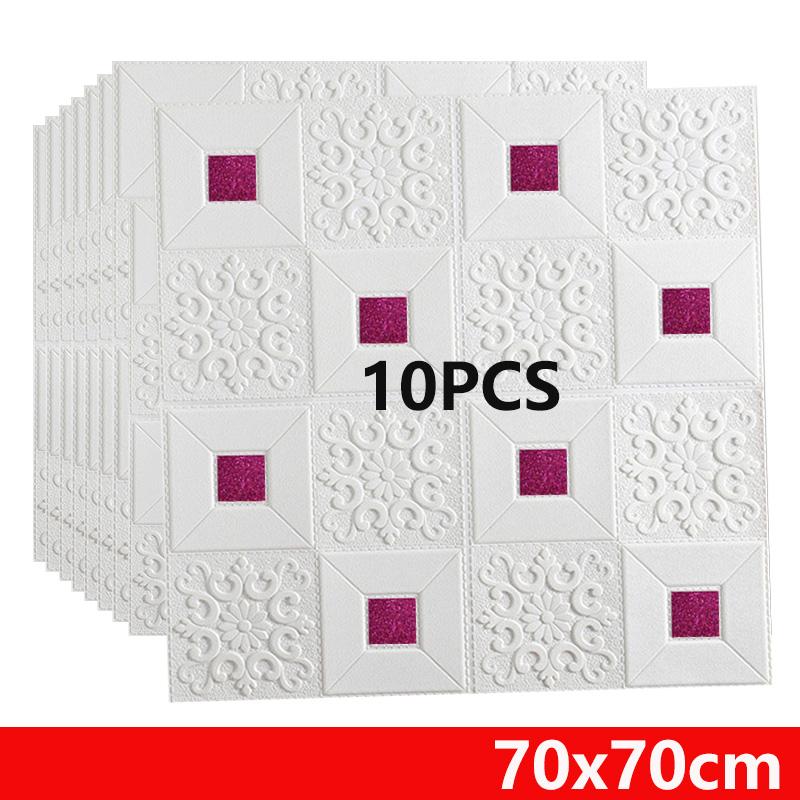 Samolepky na stěnu pěnový stropní panel 70X70CM Samolepicí samolepicí 3D vodotěsná tapeta na střechu Pro dětský pokoj Obývací pokoj Velká velikost
