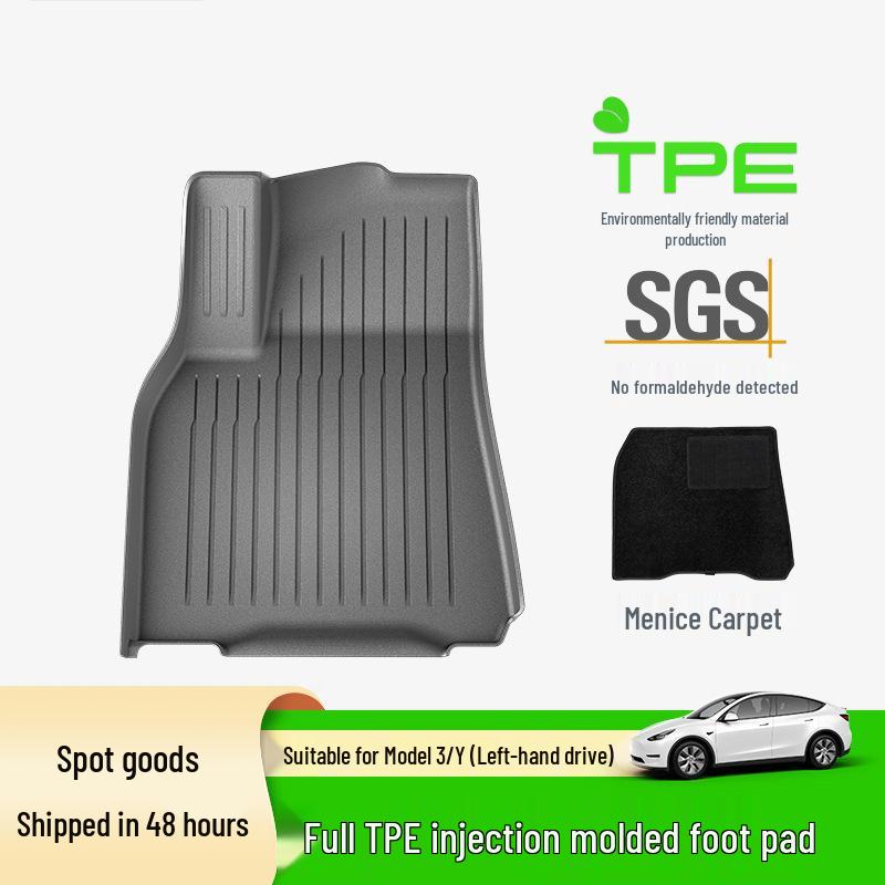 Compatible TPE Car Mats for 2023 Tesla Model Y/3