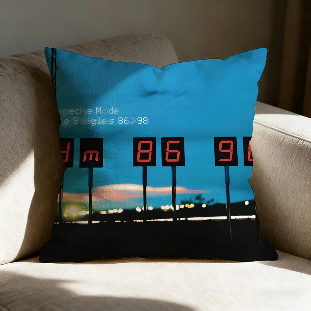 D-Depeche Mode Band Pillow Case Pillowcase, Double-Sided Printed, Sofa Cushion, Bedroom Headboard Pillow