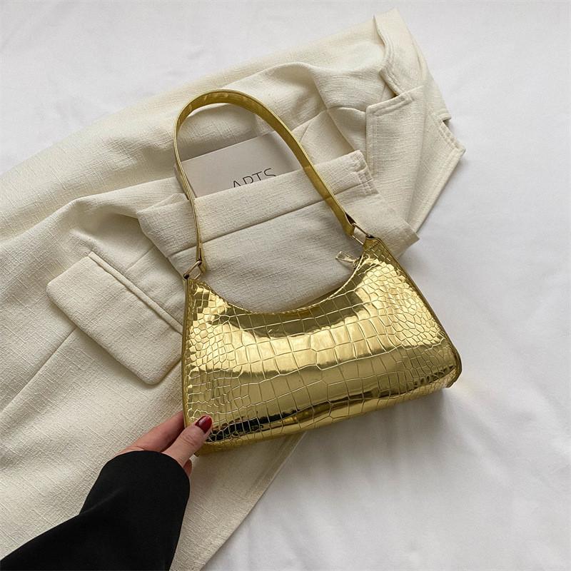 Trendy Casual Tote Bag For Women In Black Gold Green Blue Red And Fuchsia