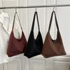 Retro fashion leopard print tote bag women's trend casual large capacity shoulder bag versatile underarm bag commuting