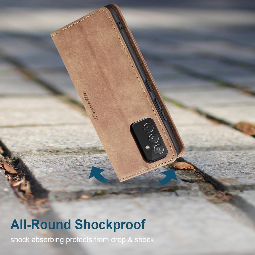 Suitable for Samsung A52 phone case, A12 anti-drop phone leather case, A32 retro flip cover with card slot protective case