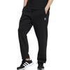 Adidas Neo Solid Color Elastic Waist Drawstring Fleece-Lined Joggers Unisex Bottoms Black HN8727