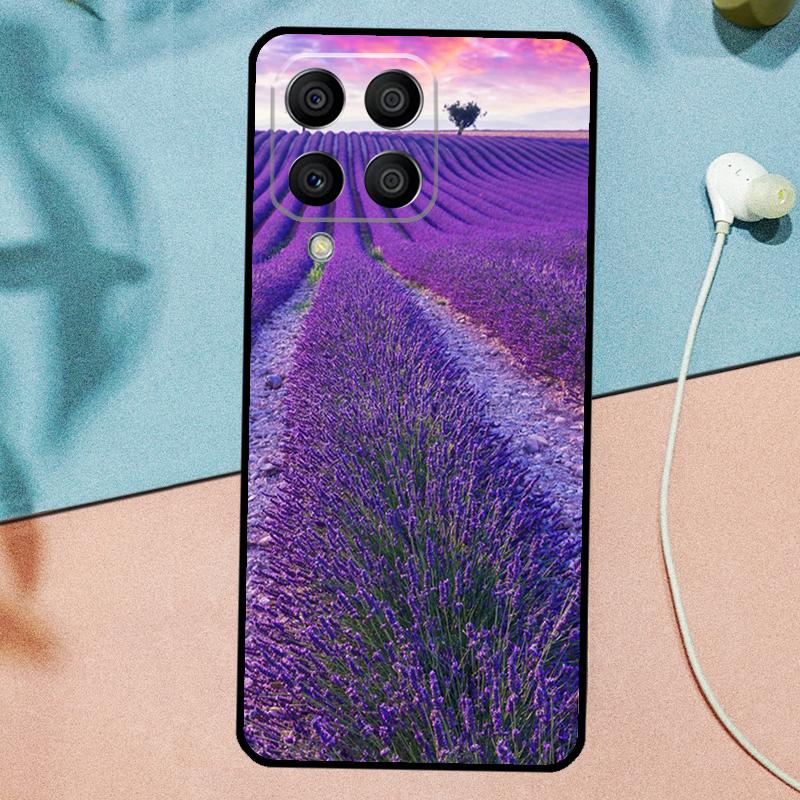 Purple Flowers Lavender For Samsung Galaxy M21 M31 M11 M13 M33 M53 M16 M06 M12 M14 M15 M35 M55 M34 M54 M32 M52 Case
