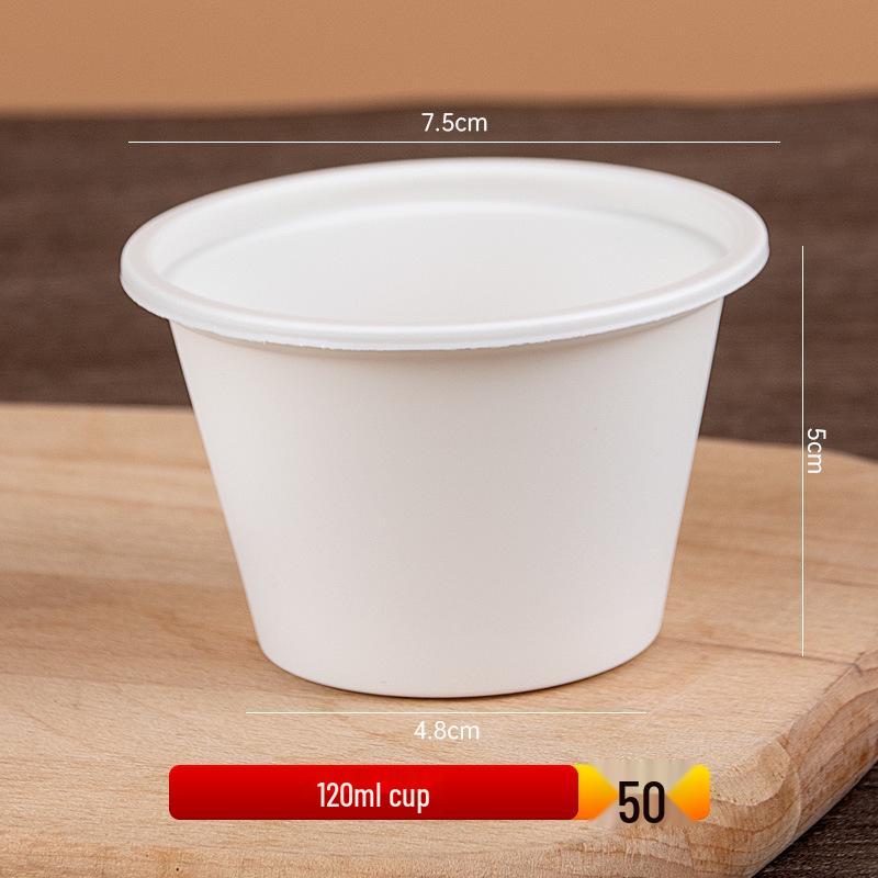 Cornstarch Disposable Sauce Containers: Portion-Controlled Boxes for Takeaway, Frozen Condiments, Dipping Sauces, and Sealed Small Ingredients