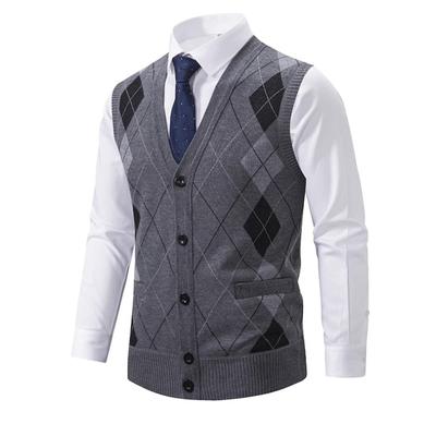 Herren Herbst Pullover Westen Strickjacke Westen Männlich Business Casual Ärmellose Pullover Winter Outwear Westen