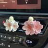 Jasmine Car Air Freshener - Floral Vent Decoration & Stone Diffuser, High-End Fragrance.