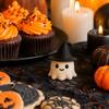 Halloween Tabletop Decorations Vintage Horror Witch Hat and Figurines for Home Decor