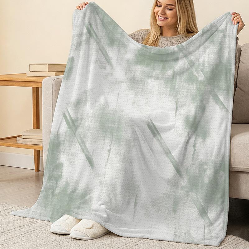 Soft Flannel Throw Blanket, Breathable Solid Color Plush Blanket – Lightweight Cozy for Home, Sofa, Office, All Seasons, Ideal for Napping & Relaxing