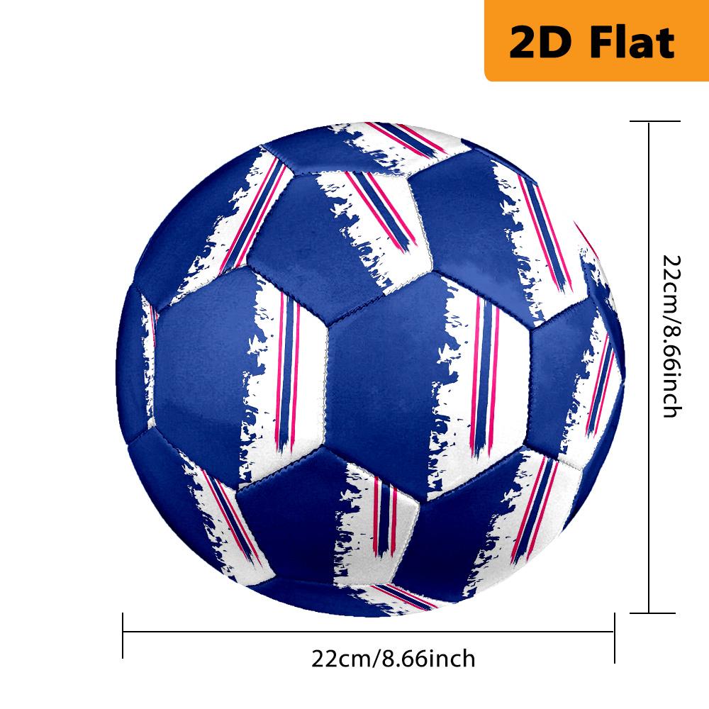 French Flag Size Soccer Ball High Elasticity Match Universal Unique Soccer Gift Football Suitable For Both Training And Competition Outdoor Sports