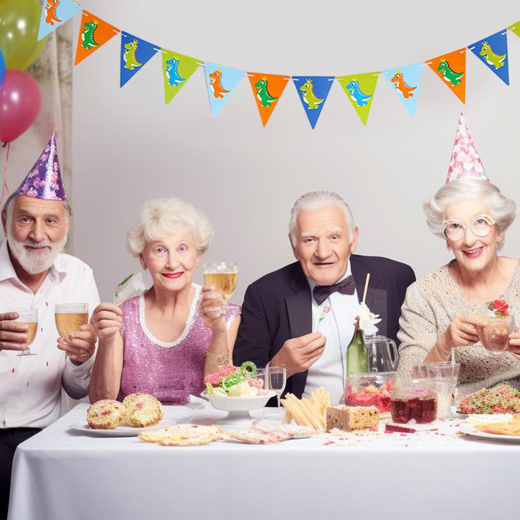 1pcs Set 16.4ft Macaron Paper Card Pennant Banner Flags For Birthday Party Triangle Banner Banner Flags Pennant Banner