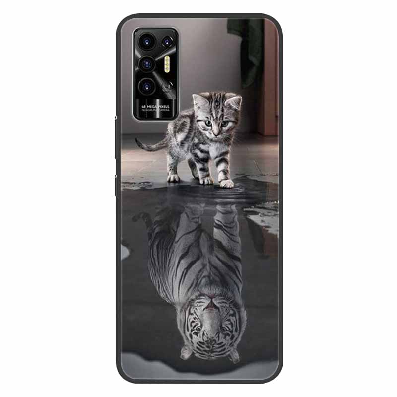 For Tecno Pova 2 Case Pova2 Shockproof Soft silicone TPU Back Cover For Tecno Pova 2 Phone Cases Pova2 2021 Case Cute Cartoon