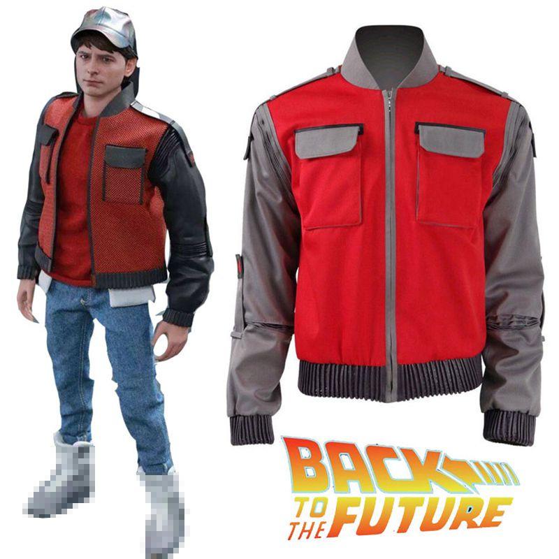 Chaqueta Mardi de Alta Calidad Regreso al Futuro Disfraz Cosplay para Adultos