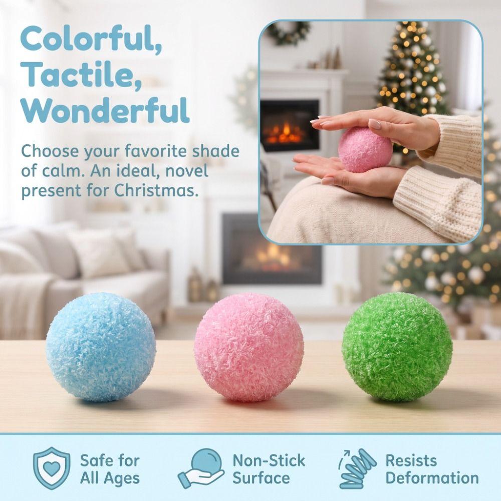 Shapeable Crispy Skin Ball Crushed Ice Cracking Squishy Toy Sensory Fidget Ball Stocking Stuffer