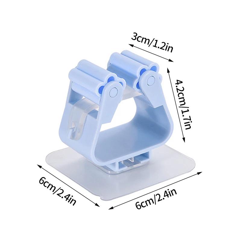 Home Wall Storage Hook Bathroom Suction Hanging Pipe Traceless Hooks Wall Mounted Mop Organizer Waterproof Broom Holder