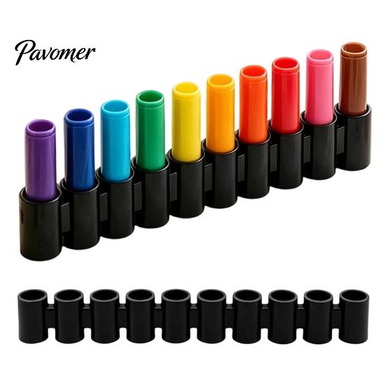 Silicone Marker Holder 5Pcs Pen Holder, Keep Markers Organized, Marking Portable Stand Organzier with Multi-Slots, Large Capacity Storage Rack Art