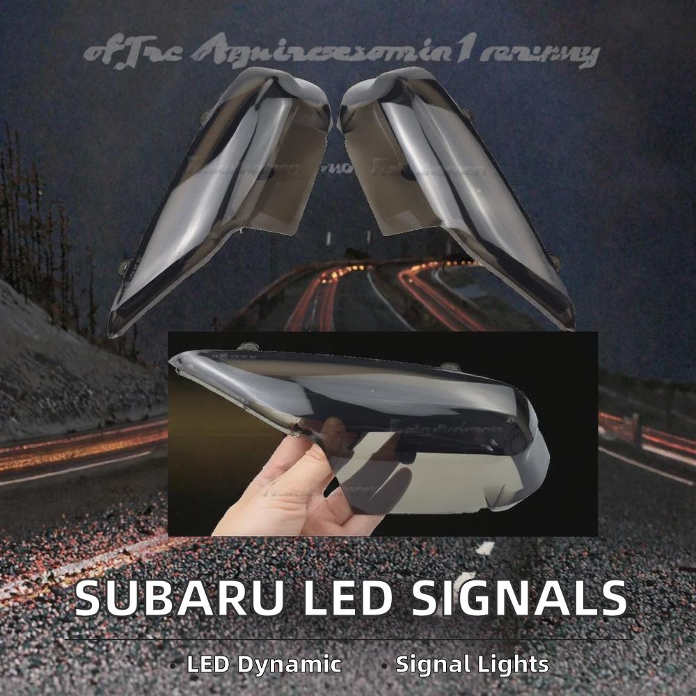 LED Dynamic Turn Signal Lights for Subaru Forester Outback Legacy 2003-2008 Side Mirror Blinker Indicator for Cars