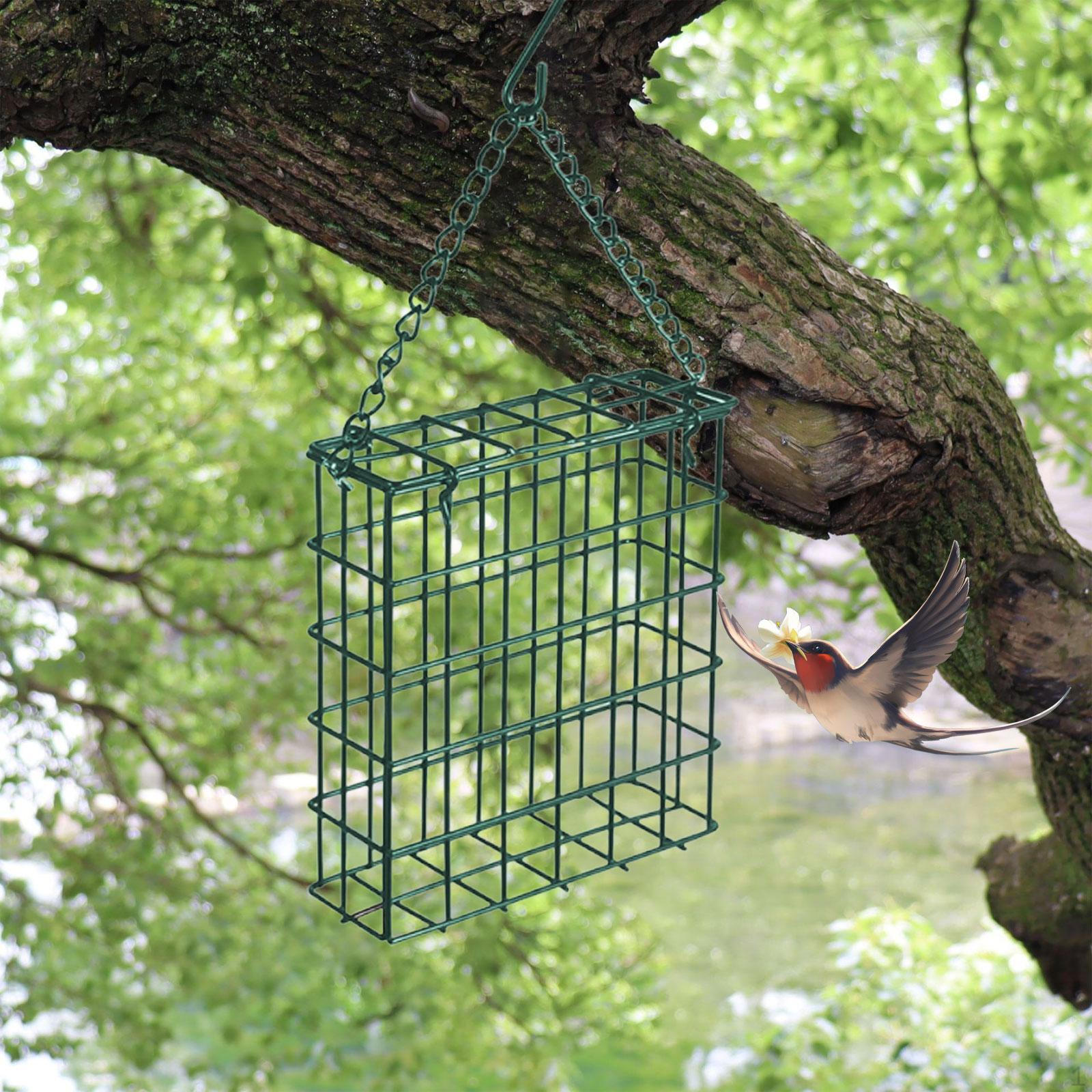 

Bird Suet Cake Feeder Outdoor Hanging Practical Sturdy Lover Decoration Feeding Tool for