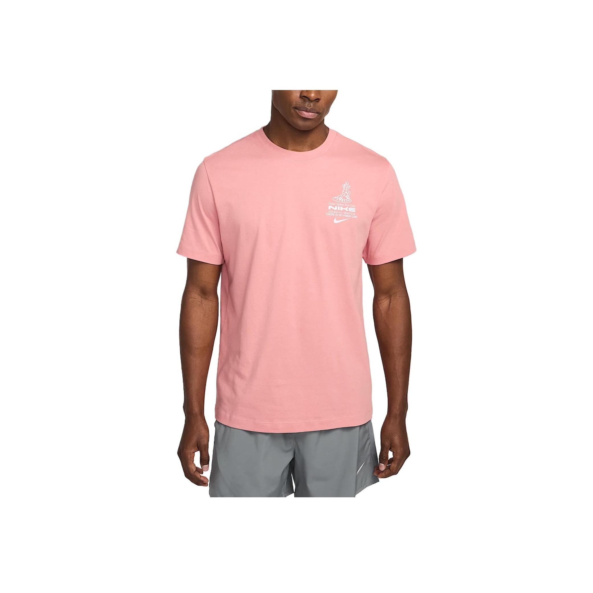 

Nike Легкая Мягкая Удобная Спортивная Футболка с Коротким Рукавом Мужские Топы Звездная Пыль-Красный HJ3617-618 M