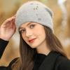 Women Winter Hat Fashion Decorate Beanie Hat Warm Winter Cap For Female Casual Streetwear Knitted Hat