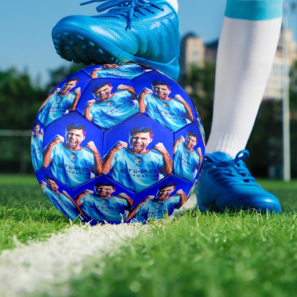 Spain's Rodri Celebration Size 5 Soccer Balls, Anti-Slip, Protective Football, Outdoor Sport, a Unique Gift Suitable for Him/her, Birthdays