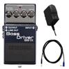 Connect Days BOSS BB-1X Bass Driver Pedal PSA-100S2 Adapter VOX VGS-30 Cable 3-Piece Set Effects Bundle for Guitar