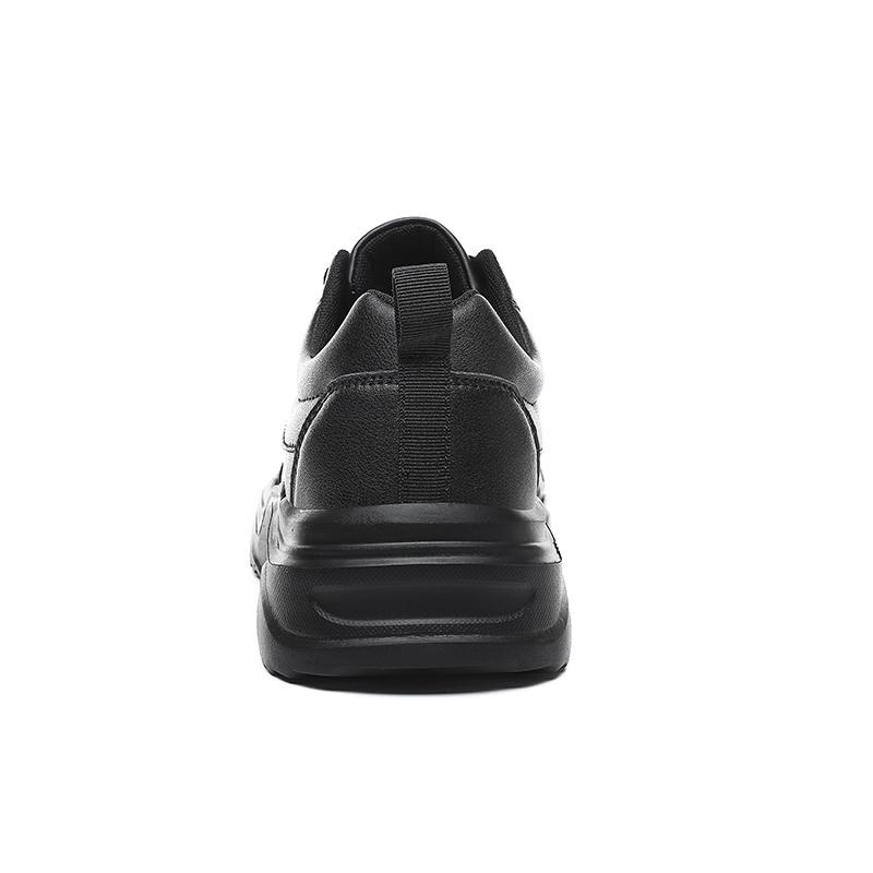 Men Running Shoes Athletic Sport Shoes Leather Lace-up Men Outdoor Sneakers Lightweight Men Gym Shoes Tenis Masculino Esportivo