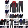 Luxuriös warmes Herren-Trainingsanzug-Set mit Fleece-Zip-Hoodie und Jogginghose