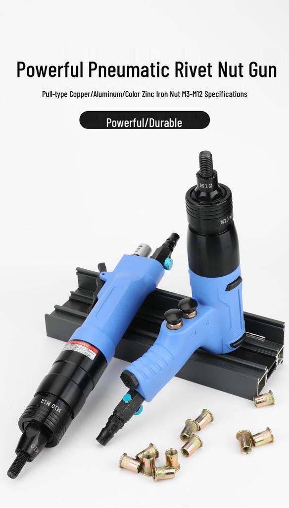 Taiwan Baima W02 Pneumatic Rivet Nut Gun & Screw Thread Tool