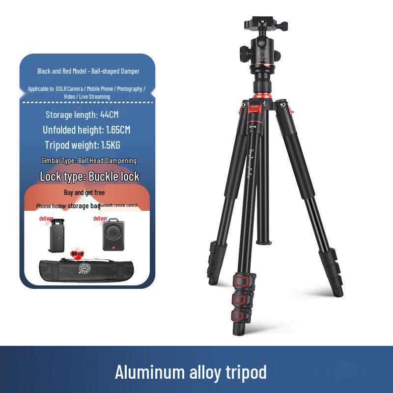 8 Lightweight Era Q330 Portable Tripod for DSLR, Mirrorless, Phone - Ideal for Photography & Videography Outdoors