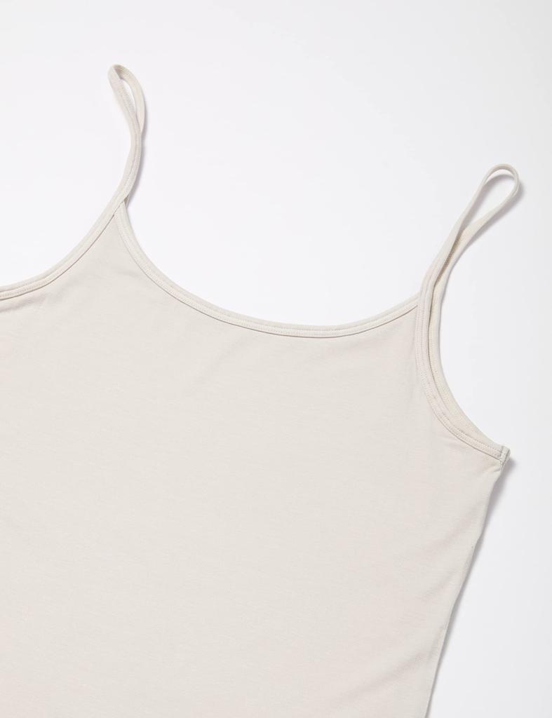 White Breeze Fluffy Stretch Modal Blend Camisole Set of Medium [Amazon Exclusive] 2, Black/Beige,