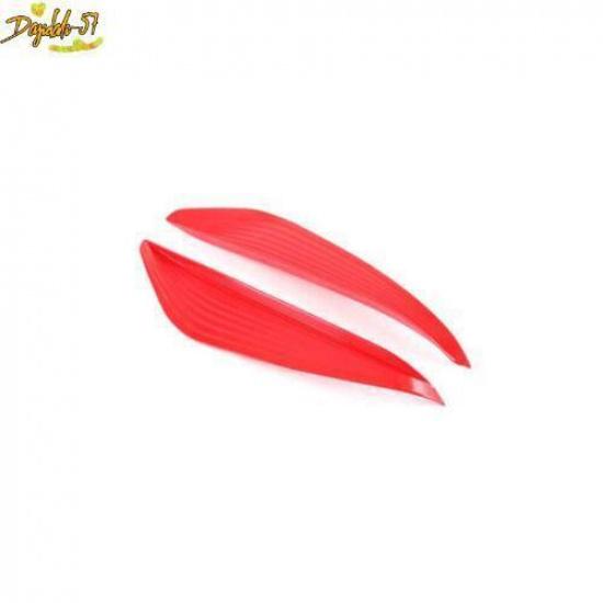 2PCS Red Rear Fog Lamp Light Eyebrow Cover Trim Decor For Toyota bZ4X