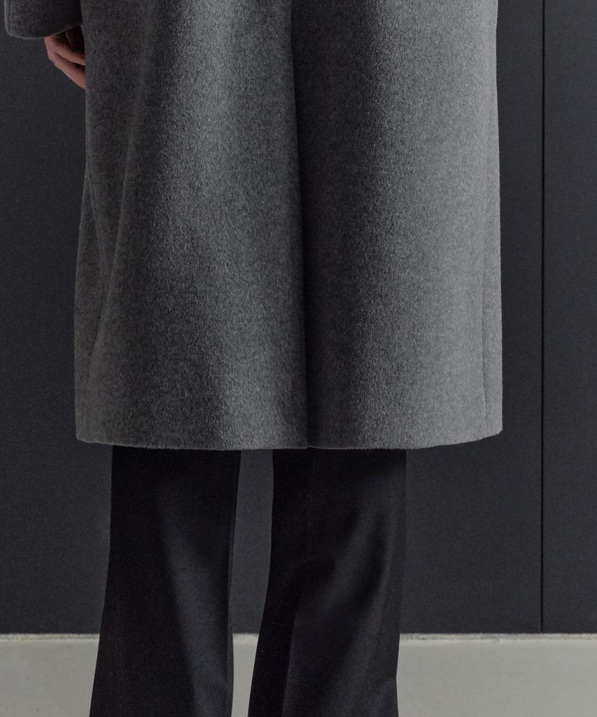 Musinsa Standard Cashmere Blend Oversized Single Coat [Medium Grey]